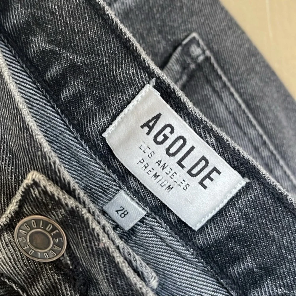 AGOLDE Women's Black Denim Shorts - Picture 5 of 10